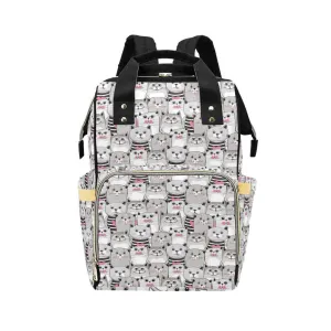 Cats Multifunctional Diaper Backpack Bag