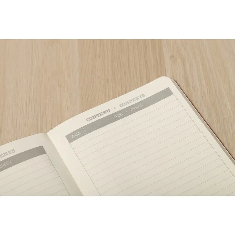 Clairefontaine "My Essential" Bound Paginated Notebook - Dot 96 sheets - 6 x 8 1/4 - Tan