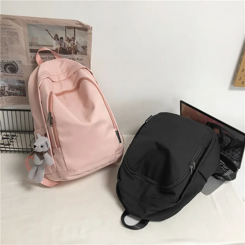 deanwangkt  Schoolbag Men's Ins Korean Harajuku Ulzzang Women's High School and College Student Versatile Large Capacity Travel Backpack Backpack