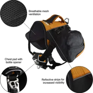 Kurgo Baxter Backpack Black & Orange