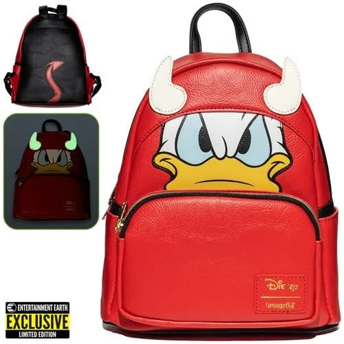 Loungefly Donald Duck Devil Donald Cosplay Mini-Backpack - Entertainment Earth Exclusive