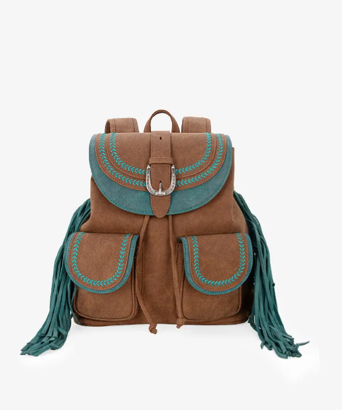 Montana West Fringe Backpack Set