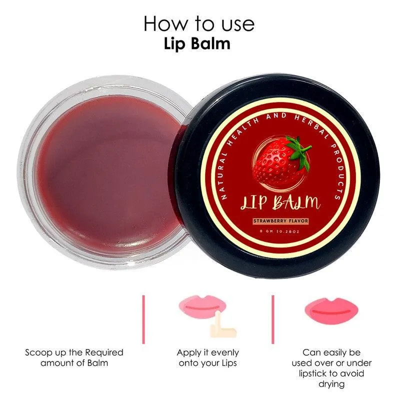 Natural Health and Herbal products Strawberry Dream Lip Quencher - Savor the Sweetness Lipcare  Beauty Skin Care 12 Hrs Miniaturization, Long Lasting, Romantic, Kissable, Smooth Enriched, Lip Care- 8g