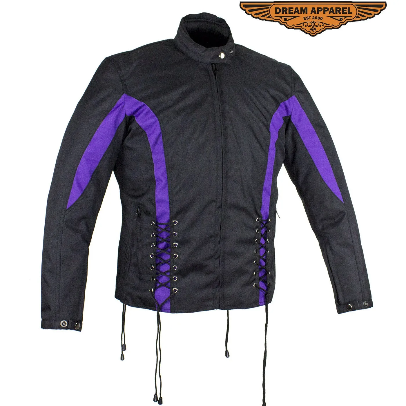 New Black & Purple Textile Racing Jacket