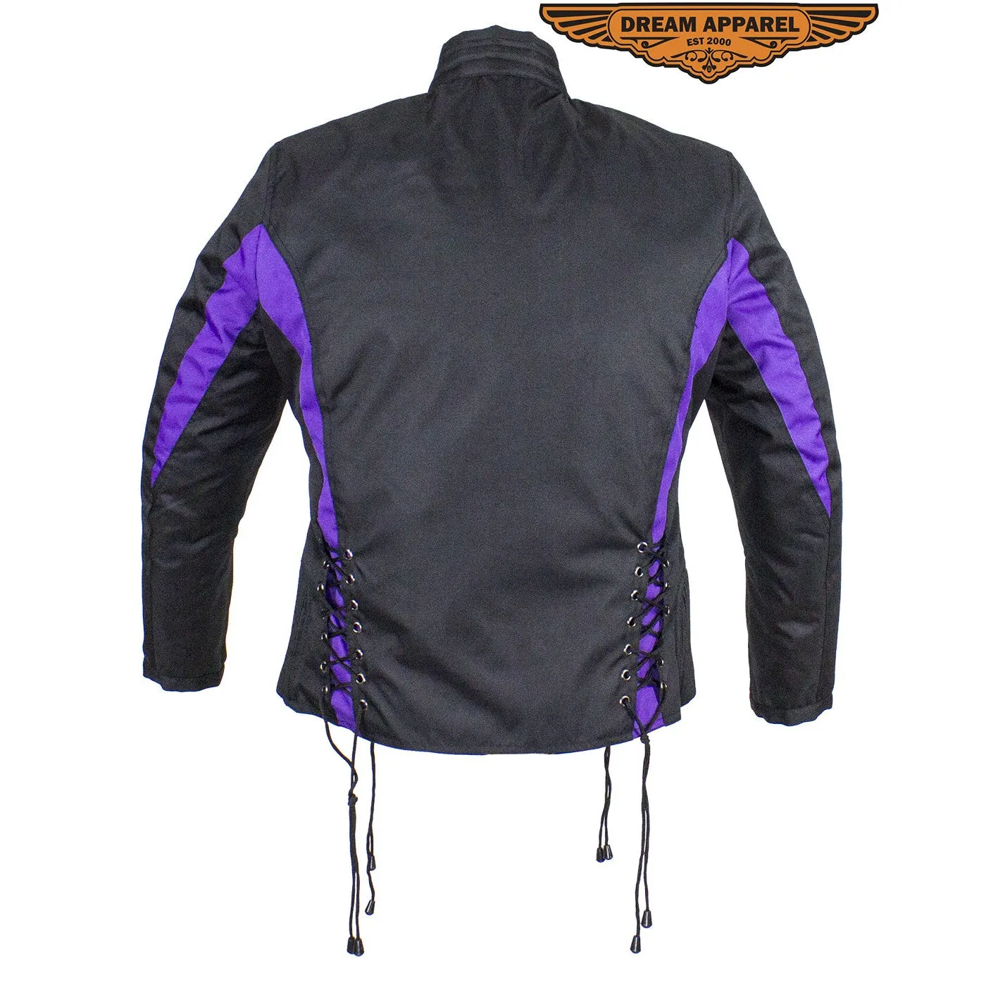 New Black & Purple Textile Racing Jacket