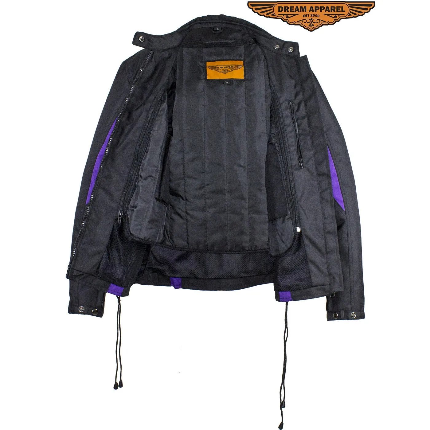 New Black & Purple Textile Racing Jacket