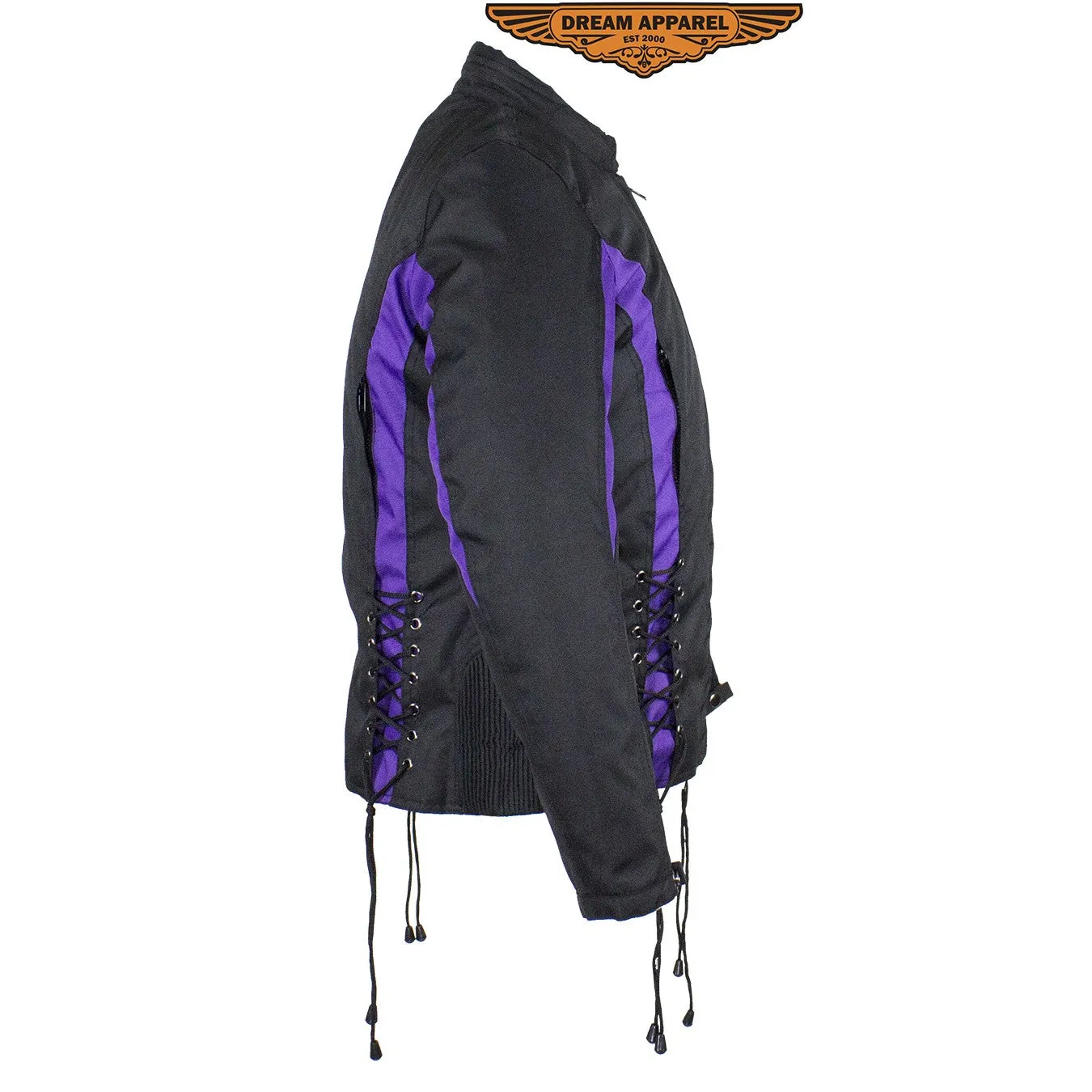 New Black & Purple Textile Racing Jacket