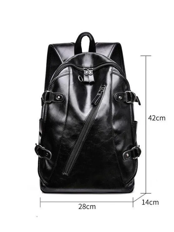 NEW Large Capacity Solid Backpack - Coffee