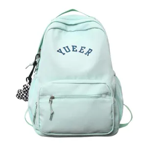 Stylish Nylon School Backpack for Students - Unisex Medium Capacity Bag