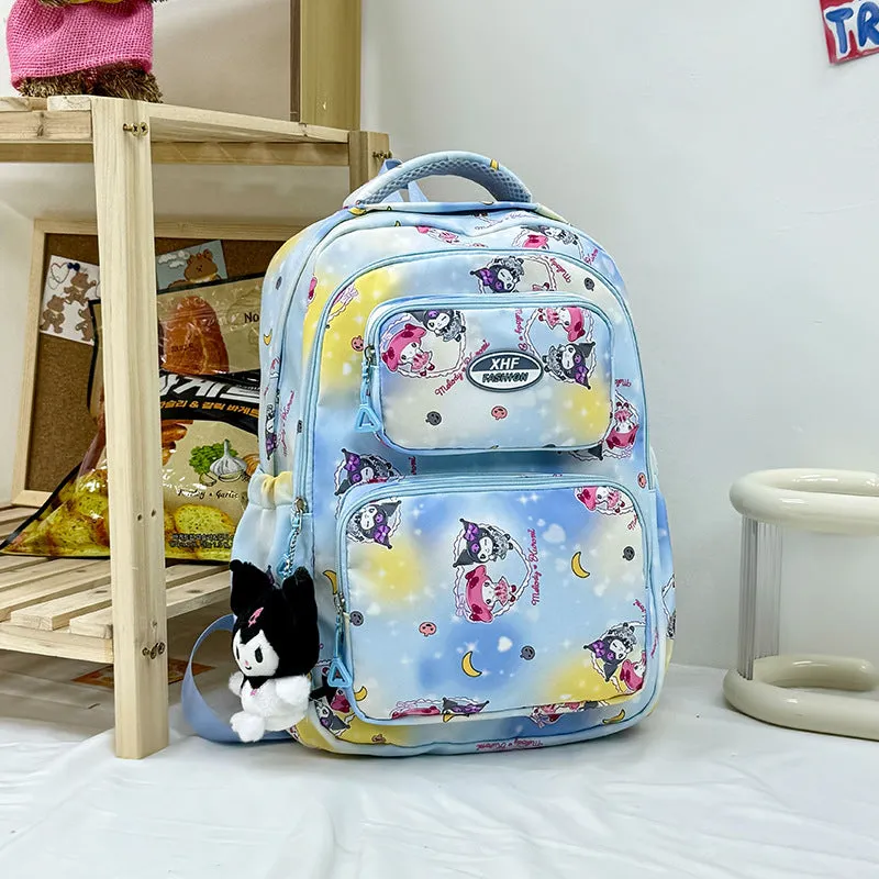 Summer New Schoolbag Large Capacity Leisure Backpack Junior High School Primary School Campus Backpack Cute Printing School Bag