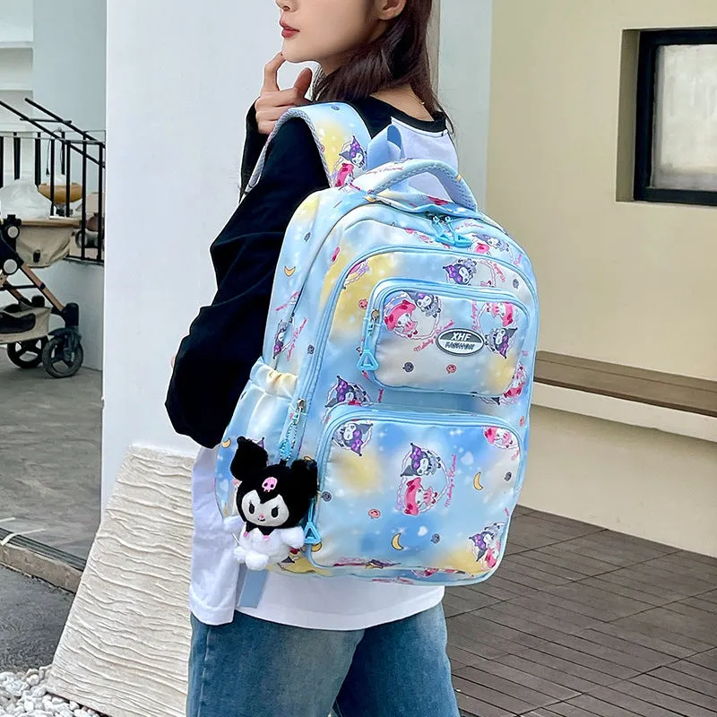 Summer New Schoolbag Large Capacity Leisure Backpack Junior High School Primary School Campus Backpack Cute Printing School Bag