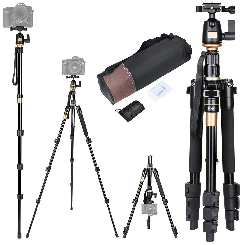 TheLAShop 60" DSLR Camera Aluminum Tripod w/ Monopod & Ball Head