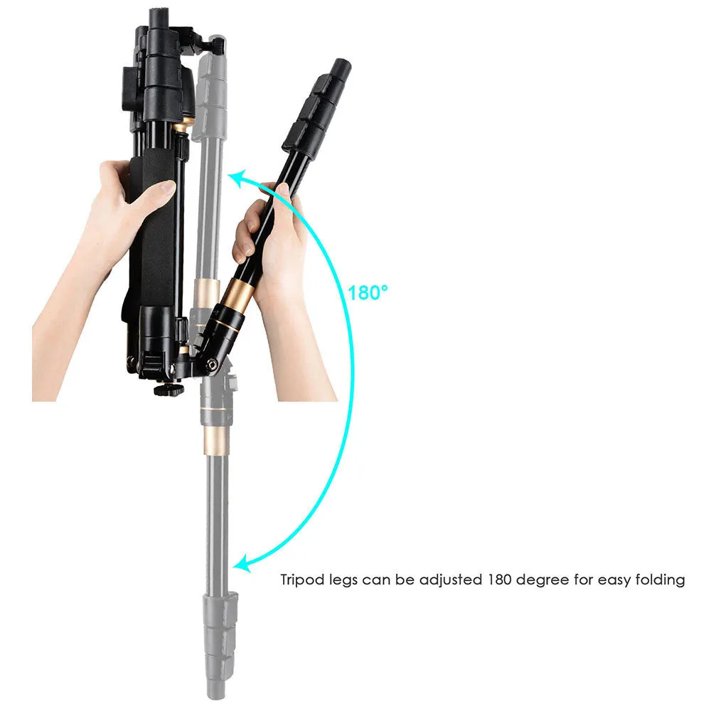 TheLAShop 60" DSLR Camera Aluminum Tripod w/ Monopod & Ball Head